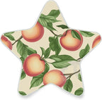 susiyo Plug in Night Light Peaches Fruits Seamless Cute Star Shape Nightlight for Bedroom Hallway Stairs