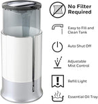 Honeywell Designer Series Cool Mist Humidifier, Room Humidifiers, White