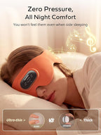 Sleep Headphones for Side Sleepers, Ultra-Thin Adjustable Stereo Speakers, Sleep Mask with Bluetooth 5.4, 64-Hour Ultra-Long Battery Life for Sleeping, Travel & Meditation, Unique Gift