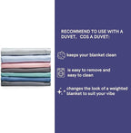 YnM Cooling Weighted Blanket for Adults, 15lbs Heavy Bed Throw Comforter with 100% PE Fabric, Ideal for Hot Sleepers or Summer Days(48x72 Inches for Twin/Full Bed, 15 Pounds, Pink)