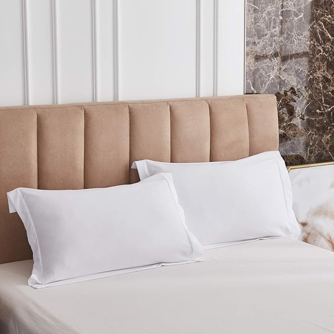 HIG 3pc Down Alternative Comforter Set - All Season Reversible Comforter with Two Shams - Quilted Duvet Insert with Corner Tabs -Box Stitched - Breathable, Soft, Fluffy (Full/Queen, Pure White)