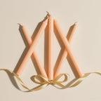 12-Pack Light-Orange Taper Candles, 10 Inch Unscented Dripless Candlesticks, Long-Lasting Burn Time of 7-8 Hours, Perfect for Fall Harvest Halloween Thanksgiving Dinners Parties and Home Décor