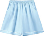 Girls & Womens Satin Pajamas Set, Silk Button-Down Sleepwear 2 Piece Nightwear, 3 Years - Women XXL