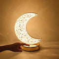 SupBri Moon Lamp, Crystal Lamp 3 Color Modes & Touch Control, Cute Night Light for Kids Girls Birthday, Bedroom,Ramadan Decorations