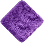 12inch Square Small Faux Fur Sheepskin Cushion Soft Plush Area Rug,Photo Background for Small Product Desktop Photography,Display and Decor,Jewelry,Nail Art,Locker Accessories (Purple)