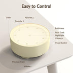 White Noise Machine for Baby and Adults, 20 Soothing Sleep Sounds, Custom Shortcut Buttons, Warm Night Light, 8 Hour Timer, Touch Control, USB Powered Sound Machine for Nursery Bedroom & Travel