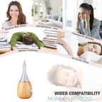 Lychee Essential Oil Diffuser Humidifiers, 7 Colors Light Setting, Quiet Diffuser, Small Aromatherapy Diffuser with Wood Grain Base for Home Bedroom Office Yoga Nice Gift
