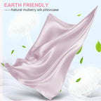 Mulberry Silk Pillow Cases Standard Size with Hidden Zipper, Ultra Smooth and Soft Breathable Cooling Silk Satin Pillowcase for Hair and Skin, Gifts for Women Men (Lavender, 20x26 Inches, 1 Pack)