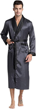 Mens Silky Satin Robe