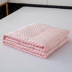 Weighted Blanket with Minky Duvet All Season,Reversible Soft Heavy Weighted Blanket for Adult Pink(7lb,40in*60in)