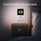 Celestial Moon Golden Sun Night Light,Boho Chic Stars Night Lights Plug into Wall with Dusk to Dawn Light Sensors 0.5W Dim Night-Lights for Bedroom