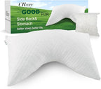 CHxxy Shredded Memory Foam Pillows – Adjustable Loft, Orthopedic Support for Side/Back Sleepers, Pressure Relief for Cervical Spine, Machine Washable (Queen Size)