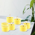 Fclayvts 8-Hour 100 Pack Citronella Tealight Candles, Outdoor and Indoor Summer Scented Candle,Natural Soy Wax Candle for Home Patio Garden Yard Balcony,BBQ Birthday Emergency