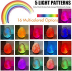 MINGRI Himalayan Salt Lamp Night Light Rock 16 Colors Changing Updated,USB Remote Control Natural Rock Lamp Dimmable Crystal Pink Salt Table Lamps for Office,Home Deco,Yoga,Holiday Gift