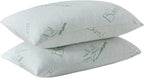 HOXXME King Size Memory Foam Pillows Set of 2, Bed Pillow for Sleeping, Firm Pillow Gel for Neck Support, Hotel Quality Bed Rest Pillow with Cooling Zippered Breathable Cover King 2 Pack