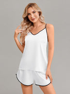 Girls & Women Silk Pajamas Set Satin Camisole Sleepwear 2 Piece Pjs, 3 Years - Women XXL