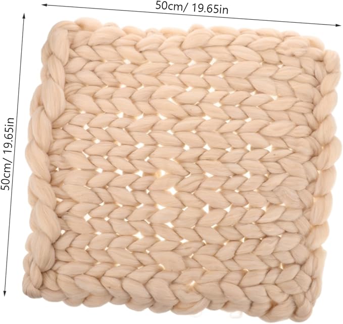 MERRYHAPY Nordic Style Handmade Chunky Knit Throw Blanket Large and Soft Cozy Bed Couch Sofa Rug