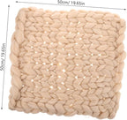 MERRYHAPY Nordic Style Handmade Chunky Knit Throw Blanket Large and Soft Cozy Bed Couch Sofa Rug