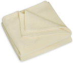 Cream White Waffle Texture Throw Blanket for Couch,Soft Cozy Cable Knit Throw for Bed Sofa Chair Living Room,Lightweight Warm Maximalist Decor Christmas Blanket,50"x60" (cr-A03)