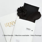 Satin Pillowcase for Hair and Skin, Super Soft Vegan Silk Sleep Set-2 Satin Pillow Cases Standard Size, 1 Eye Mask, 1 Scrunchie, Self Care Essential Satin Night Routine Kit, Navy Blue
