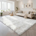 10x14 Area Rug Fluffy Shaggy Ultra Soft Faux Fur Non-Slip Machine Washable Carpet for Bedroom, Living Room, Nursery & Dorm Cozy Home Decor