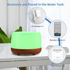 SPLITSKY 300ML Essential Oil Diffuser Aromatherapy Diffuser, Quiet 8 Hours Operation, 7-Color LED Light, 4 Timer, Remote Control, Auto-Off, Easy to Clean, for Bedroom, Living Room, Office, Home Gifts