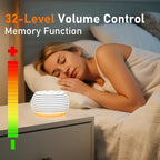 SleeZOO Portable Sound Machine White Noise Machine Sleep Machine with 30 Soothing Sounds 32 Volume Levels 5 Timers 12 Lights Memory Function Rechargeable for Baby Kids Adults and Home Office Travel
