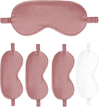 Sleep Masks 5PACK Silk Eyes Cover Satin Eye Mask Silky Blackout Soft Blindfold Sleeping Eyeshades Covers Bridesmaid Gifts