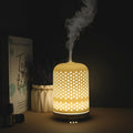 Onaboviva Essential Oil Diffuser - 2.4MHz Ultrasonic Ceramic Diffuser for Home, 120ml, Pulse&Continuous Mist, Bright/Dim/Breathing Lighting, Waterless Auto-Off, Aromatherapy Diffuser with USB Cable
