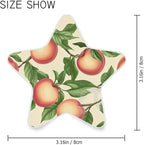 susiyo Plug in Night Light Peaches Fruits Seamless Cute Star Shape Nightlight for Bedroom Hallway Stairs