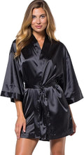 Turquaz Women's Bride Bridesmaids Silky Robe Satin Kimono Robes for Women Lingerie
