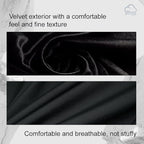Joythink Weighted Eye Masks Bluetooth Sleep Mask Headphones Silk Wireless Bluetooth Headband for Side Sleepers Blackout for Airplane Travel Men Women Black