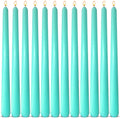 12-Pack Mint Green Taper Candles, 10 Inch Unscented Dripless Candlesticks, Long-Lasting Burn Time of 7-8 Hours, Perfect for Home Décor, Spring and St. Patrick's Day