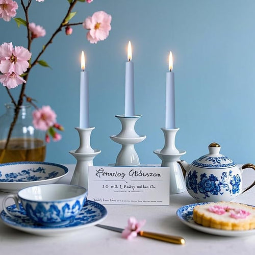 12-Pack Pale Blue Taper Candles, 10 Inch Unscented Dripless Candlesticks, Long-Lasting Burn Time of 6-7 Hours, Perfect for Home Décor Weddings Babyshower and Events