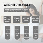 yescool Weighted Blanket for Adults (20 lbs, 60” x 80”, Orange) Cooling Heavy Blanket for Sleeping Perfect for 190-210 lbs, Queen Size Breathable Blanket with Premium Glass Bead, Machine Washable