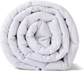 TONGDADA California King Size Weighted Blanket | 90''x108'',40lbs | Perfect for Couples,Designed for Heavy Weight Enthusiasts | Premium Cotton Material with Glass Beads | White