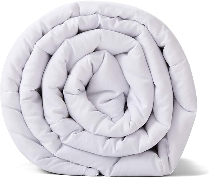 TONGDADA California King Size Weighted Blanket | 90''x108'',40lbs | Perfect for Couples,Designed for Heavy Weight Enthusiasts | Premium Cotton Material with Glass Beads | White