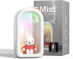 Mipow X Miffy Cool Mist Humidifier - Ultrasonic Quiet Humidifiers, Mini Cute Humidifier with Night Light, 380ml Humidifiers for Bedroom，App-Controlled RGB Light (2.0 Plus-Version) - Pink