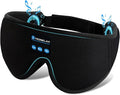 Sleep Headphones,Sleep Mask for Side Sleeper,3D Eye Mask for Sleeping with Stereo Speakers,Bluetooth Headphone,Perfect for Gifts for Women/Men Black