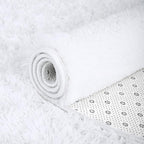 ISEAU Fluffy Rug Carpets Soft Shaggy Area Rugs Indoor Floor Mats for Kids Room Fuzzy Carpet Comfy Cute Nursery Mat Bedside Rug for Boys Girls Bedroom Living Room Home Decor Mat, 5ft x 8ft, White