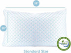 Nestl Cooling Pillow for Sleeping 1 Pack, Luxury Shredded Memory Foam Pillows Standard Size, Adjustable Cold Gel Pillows for Hot Sleepers Supportive Cool Pillow for Side Back Stomach Sleepers