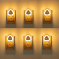 KINUR LED Night Light Plug into Wall,2700K Warmwhite,Nightlight Dusk to Dawn Sensor Automatic On and Off,Night Lamp,0.5W Led Night Light for Kids, Nursery, Bedroom, Hallway, Stair, Kitchen,6 Pack