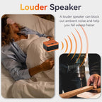 DailyBody Sound Machine White Noise Machine with 30 Soothing Sounds 32 Levels Volume 5 Timers and Memory Function Effectively Blocks Noise Ideal Sleep Machine for Baby Kids Adults… (Wood Grain)