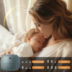 Portable White Noise Sound Machine | 16 Soothing Sounds | Timer | Memory Function | Noise Canceling for Sleep Aid & Office Privacy | Travel | Registry Gift | Sleep Soother for Baby Kids Adults