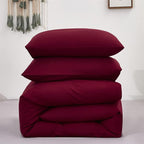Cottonight Burgundy Comforter Queen Women Girls Wine Red Bedding Comforter Set Claret Dark Red Comforter Soft Breathable Claret Blanket Quilt Durable Comforter Set Queen Bed