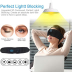 Sleep Headphones, Update Wireless 3D Eye Mask with Ultra-Thin HD Stereo Speakers for Side Sleepers, Air Travel, Meditation and Relaxation Black