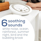 Beurer White Noise Machine, Sound Asleep for Home, Office, Baby Non-Looping Soothing for Relaxation & Portable Travel with Natural Sound Choices & Noise Cancelling, Adjustable Volume, WN50