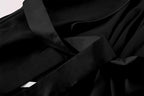 Schbbbta Silk Robes for Women Shawl Collar Long Satin Bathrobe Lightweight Sleepwear Loungewear with Pockets