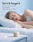 FLOWTUNE Sound Machine Flowtune White Noise Machine for Baby Adults, Mini Portable Sound Machine for Travel, 6H Timer, 18 Soothing Sleep Sounds Gift (Putty)