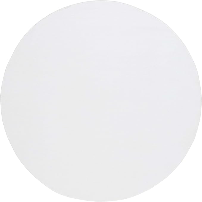 SAFAVIEH Washable Rug Faux Rabbit Fur Shag Collection - 8' Round, Ivory, Slip Resistant & Easy Cleaning, Ideal for Living Room, Bedroom, Dining Space (FRF100A)